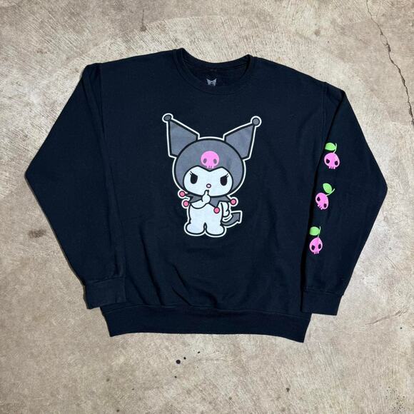 Black Kuromi Crewneck Sweatshirt - Picture 1 of 8